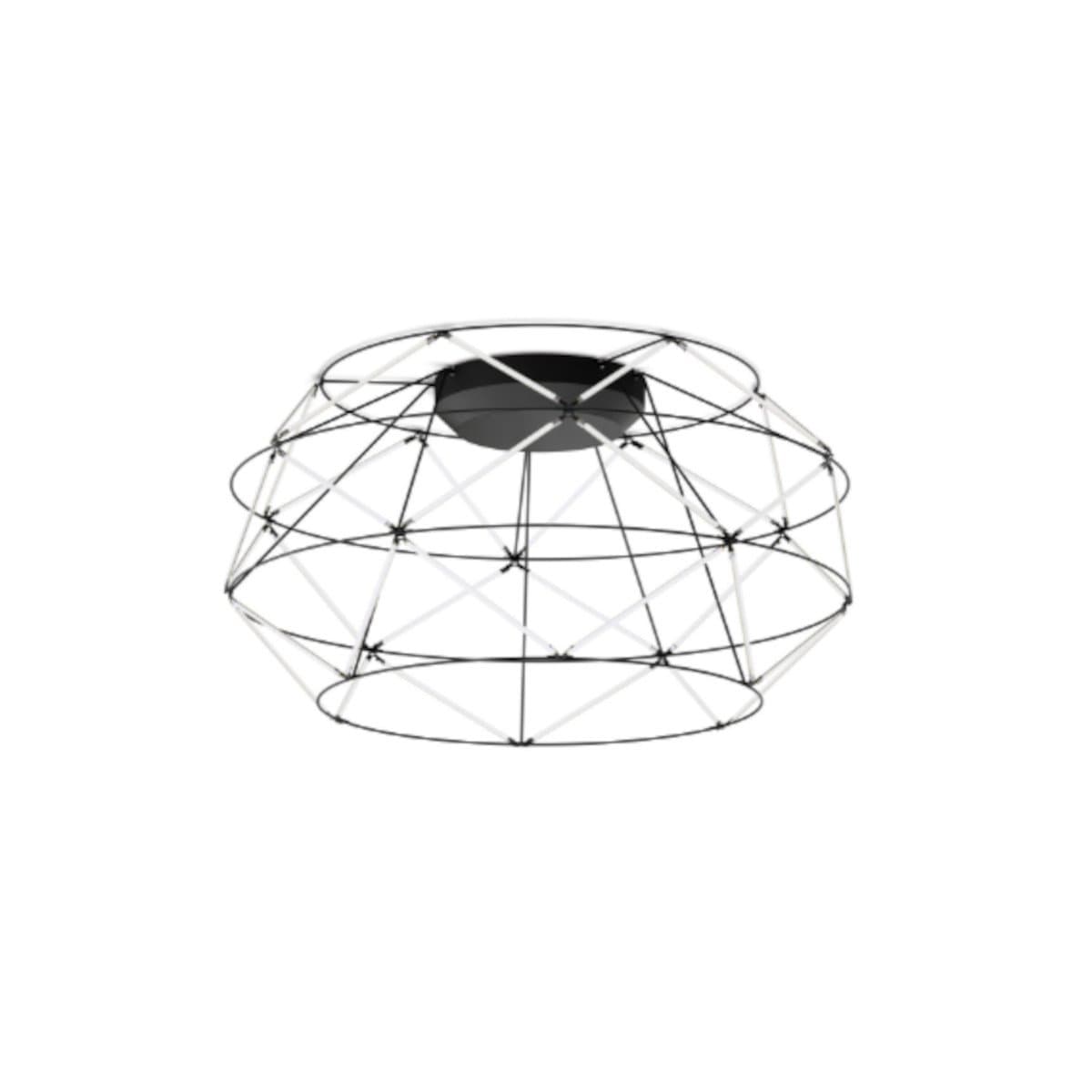 Plafoniera moderna Urban EUCLIDE PL nero 3000 LED metallo - 10