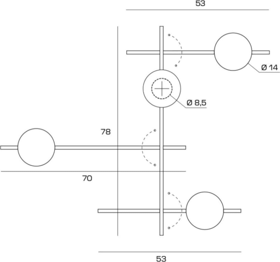 Applique moderna Miloox MIKADO 1744.374 1744.378 G9 LED metallo vetro - 23