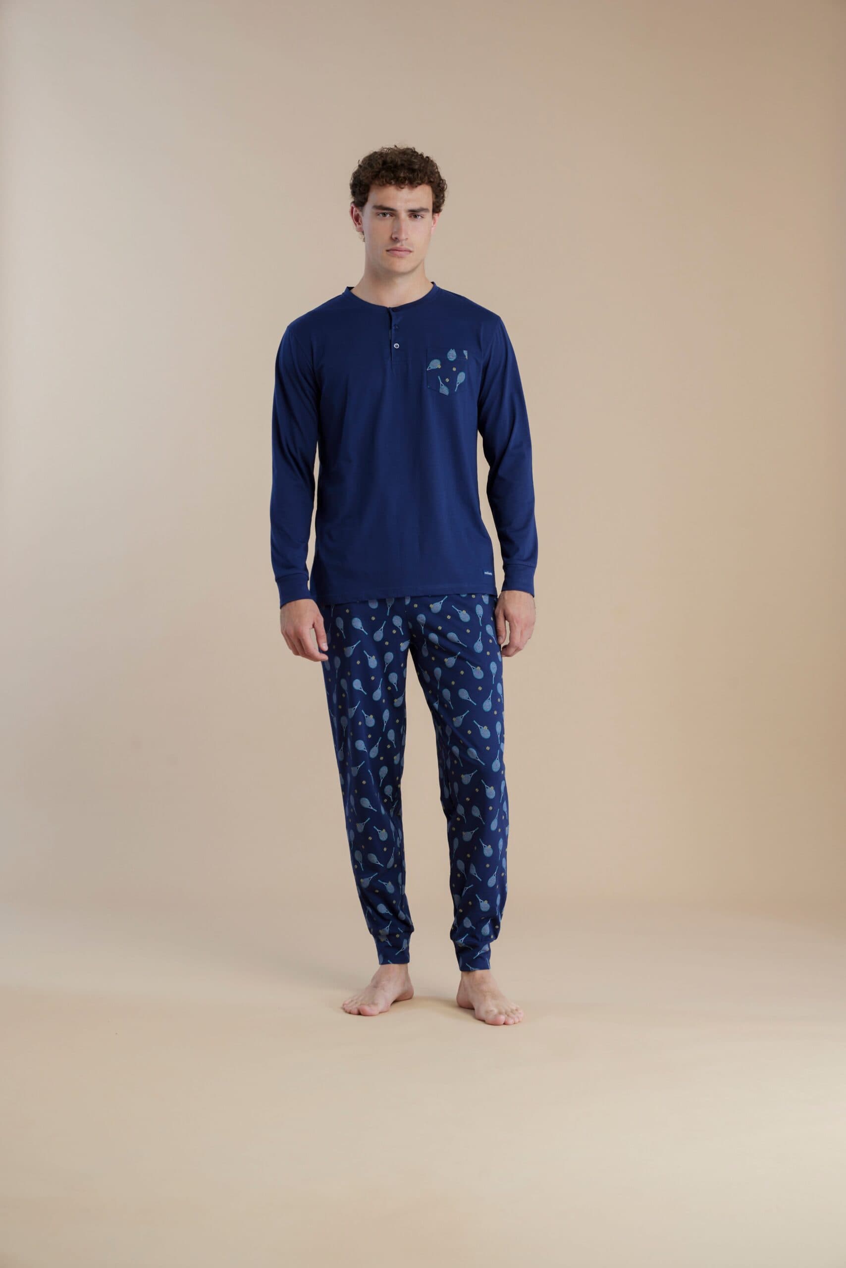Pigiama uomo manica lunga 100% cotone – Noi di notte 3030 - 2