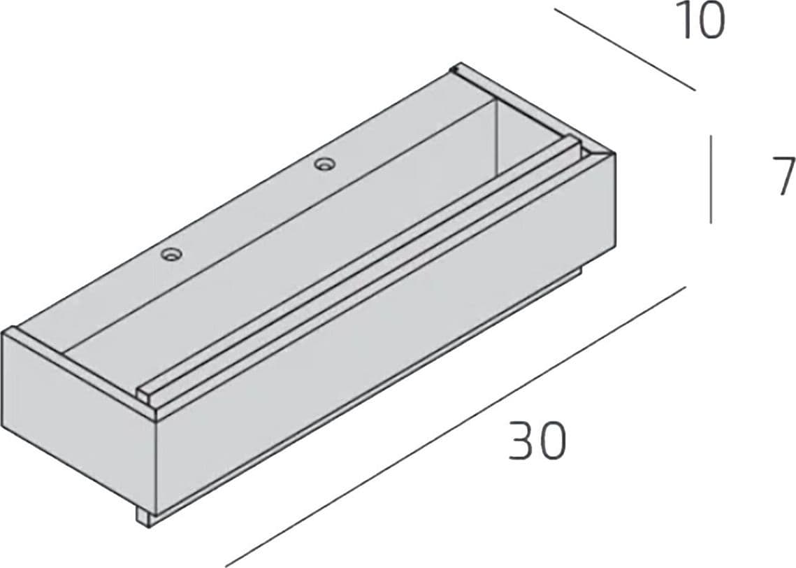Applique classico Top Light BIOS 1213 30 DM LED SWITCH 1320LM diffusore alluminio illuminazione modulo integrato - 8