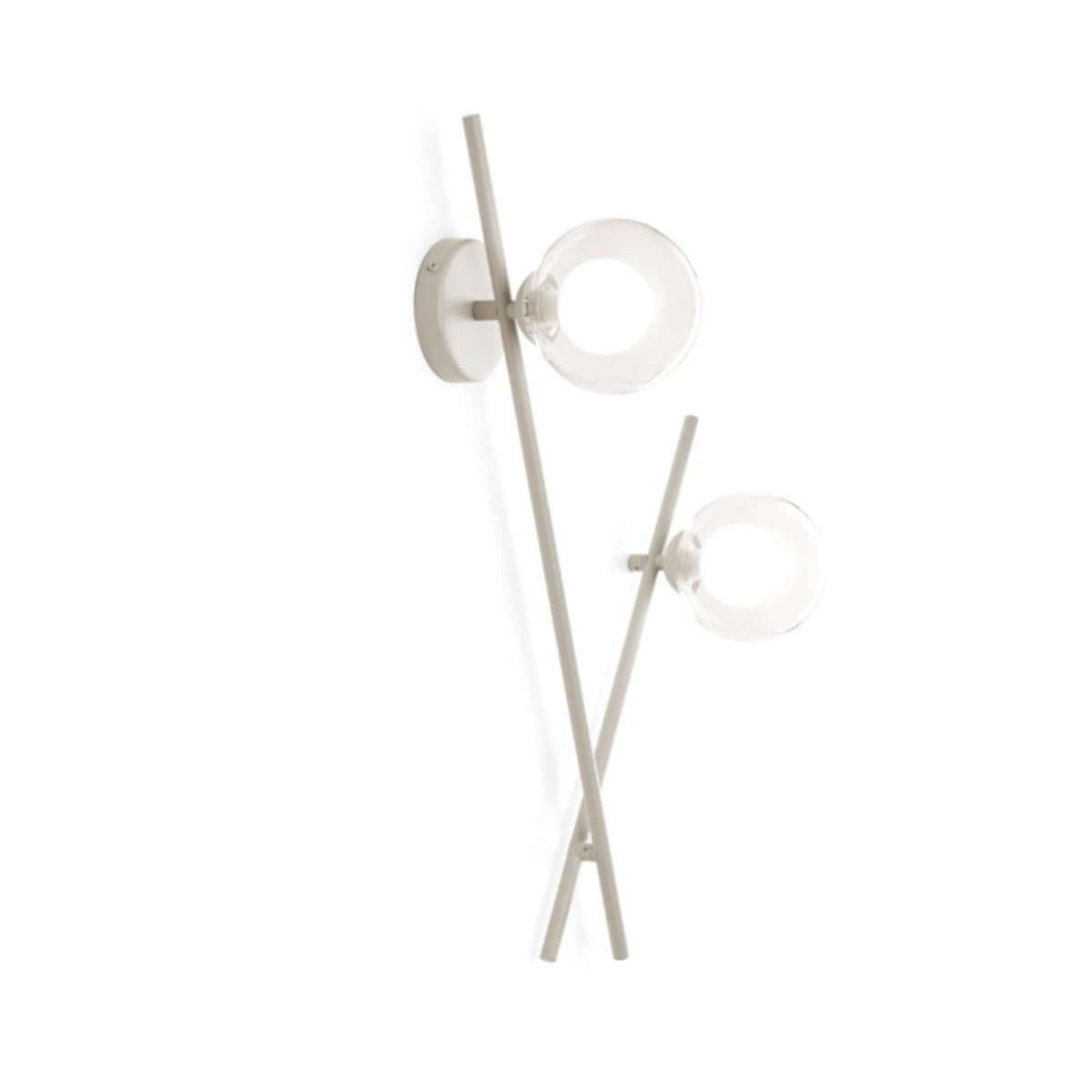 Applique moderna Miloox MIKADO 1744.376 1744.372 G9 LED metallo vetro - 6