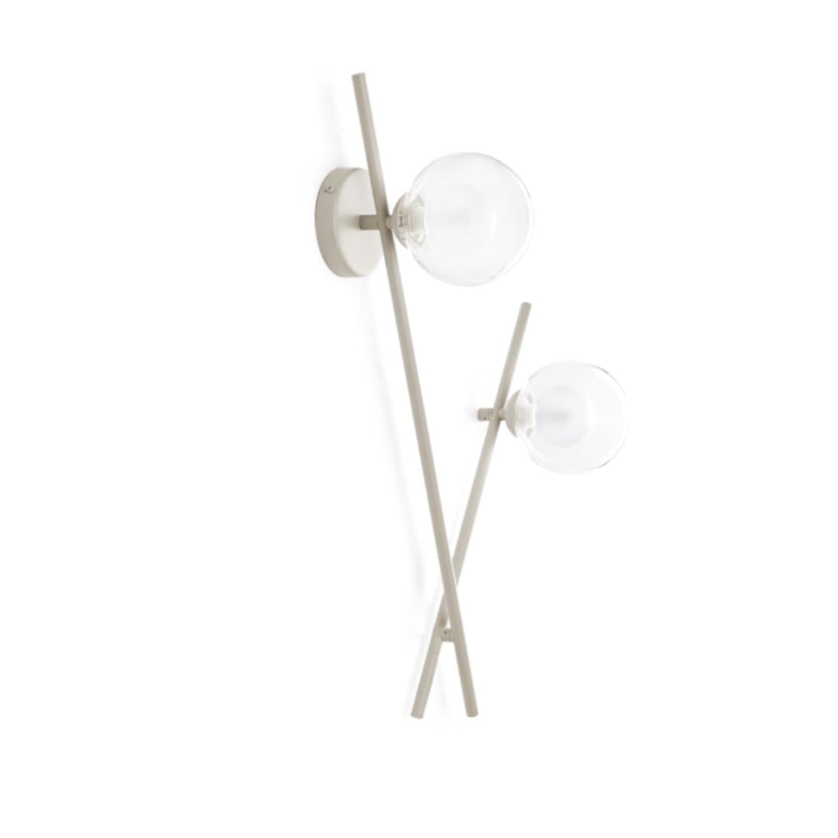Applique moderna Miloox MIKADO 1744.376 1744.372 G9 LED metallo vetro - 7