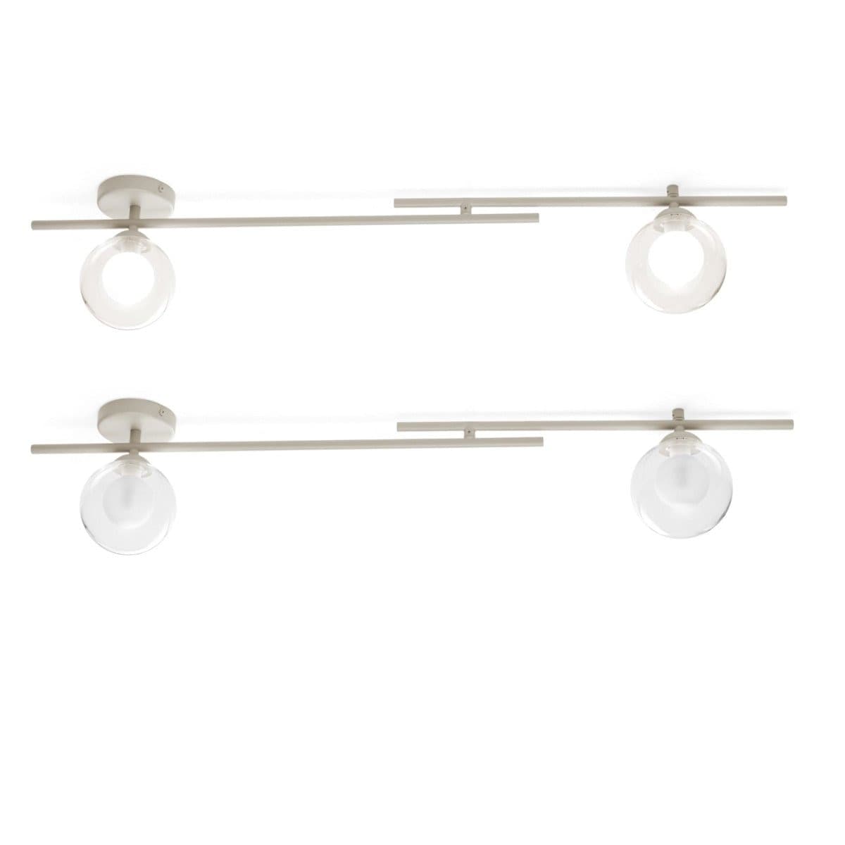 Applique moderna Miloox MIKADO 1744.376 1744.372 G9 LED metallo vetro - 10