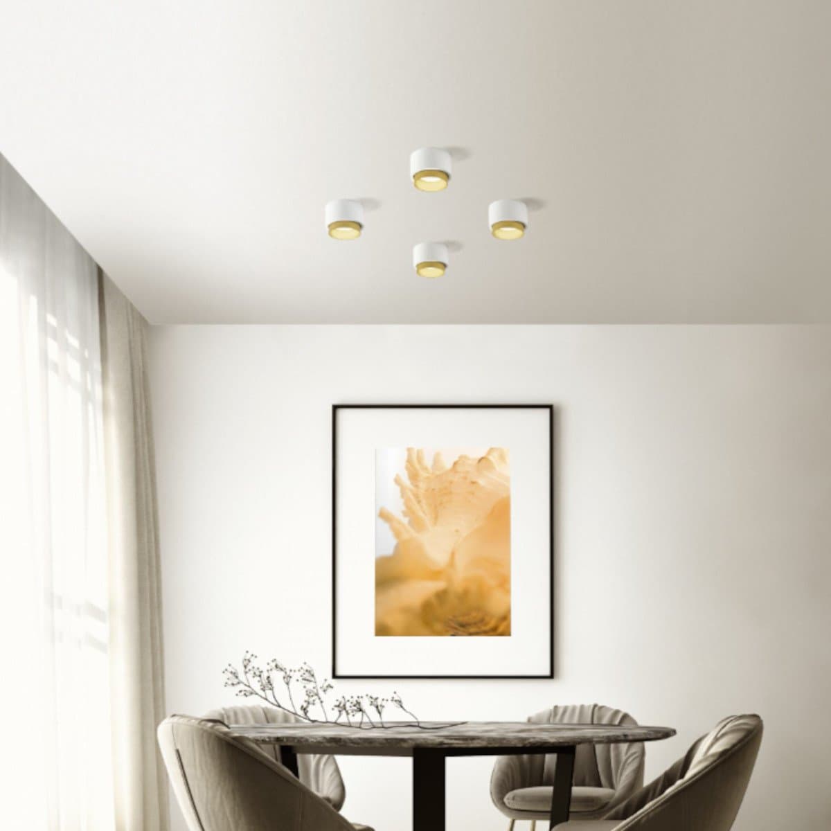 Plafoniera gesso Sforzin illuminazione SYME tonda T438 T439 T440 T441 GX53 LED alluminio soffitto - 25