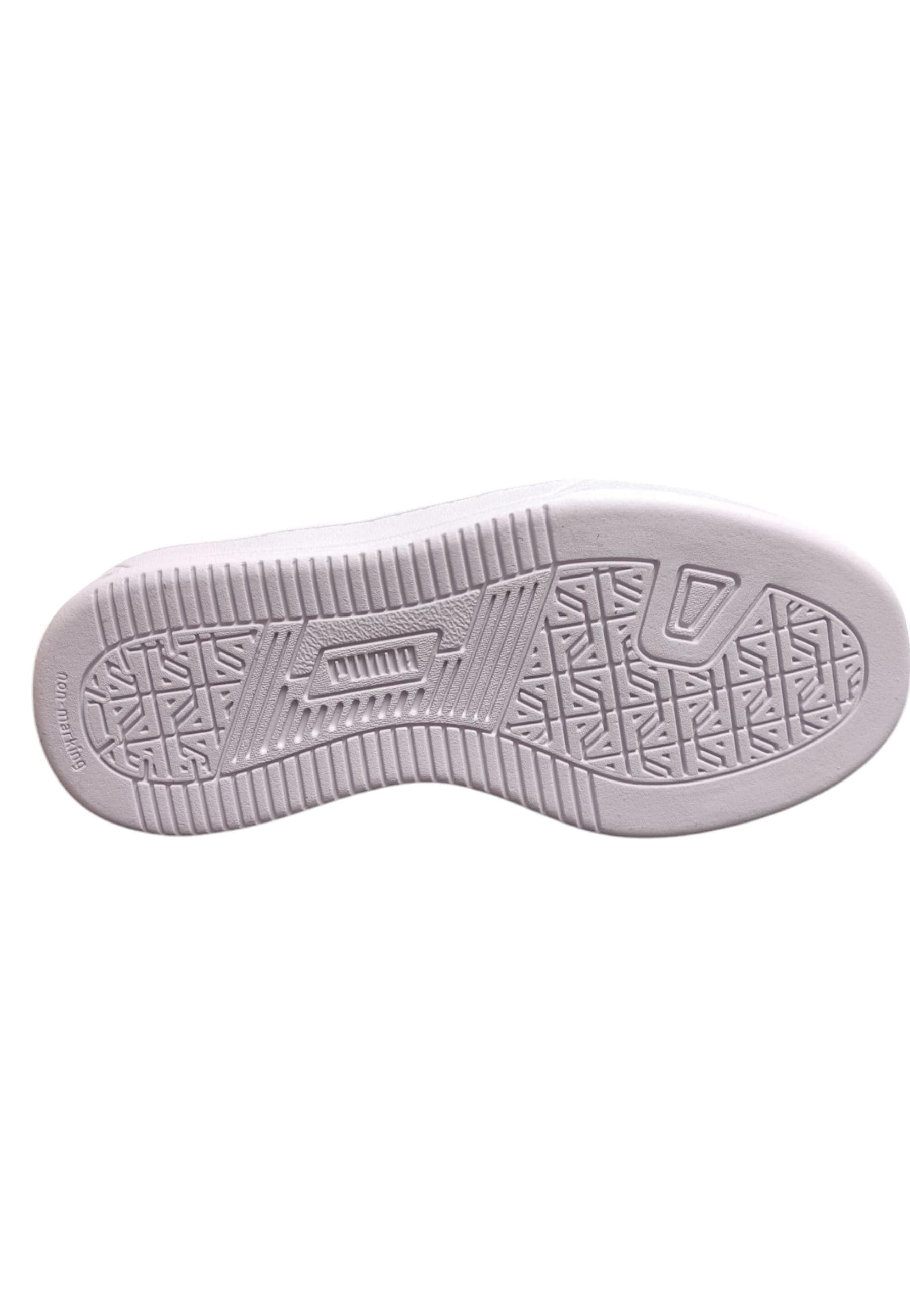 Scarpe sneakers Bambini e ragazzi PUMA CAVEN  bianco-azzurro-nero-giallo laccio elastico e velcro - 5