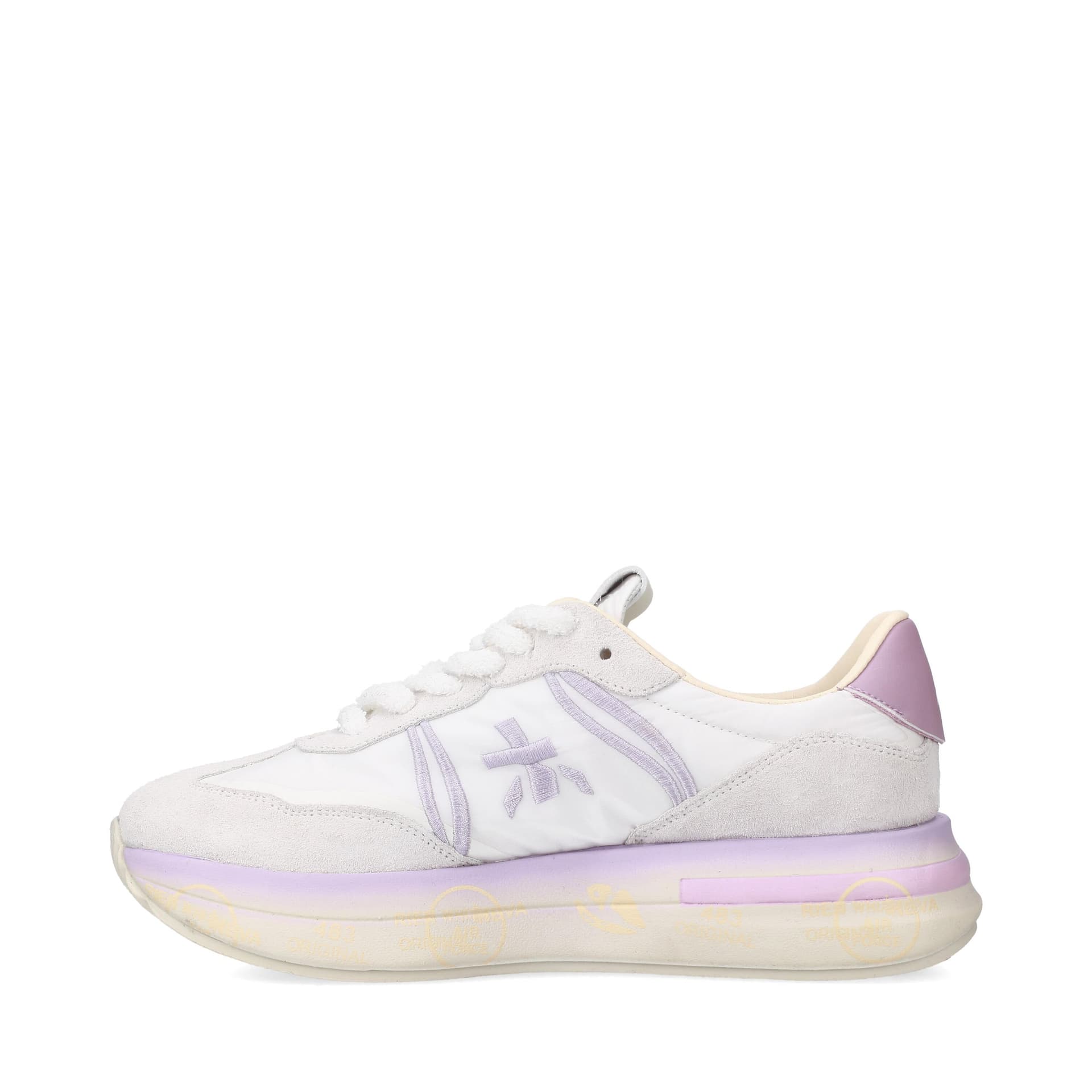 Premiata scarpa donna mod. cassie 7383 white - purple in Sneaker casual Broadway Red - Barletta, commercioVirtuoso.it