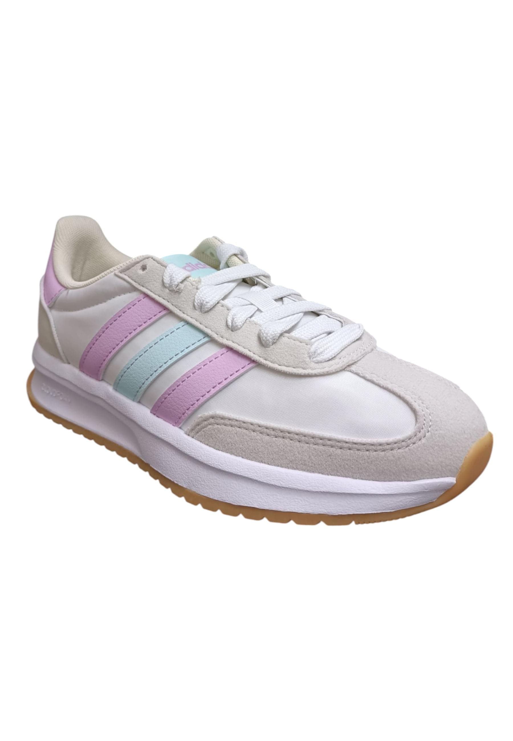 Scarpe sneakers Bambini e ragazzi adidas RUN70s bianco-grigio-fuxja-verde acqua laccio in Ballerine Scarpetteria Gica - Trani, commercioVirtuoso.it