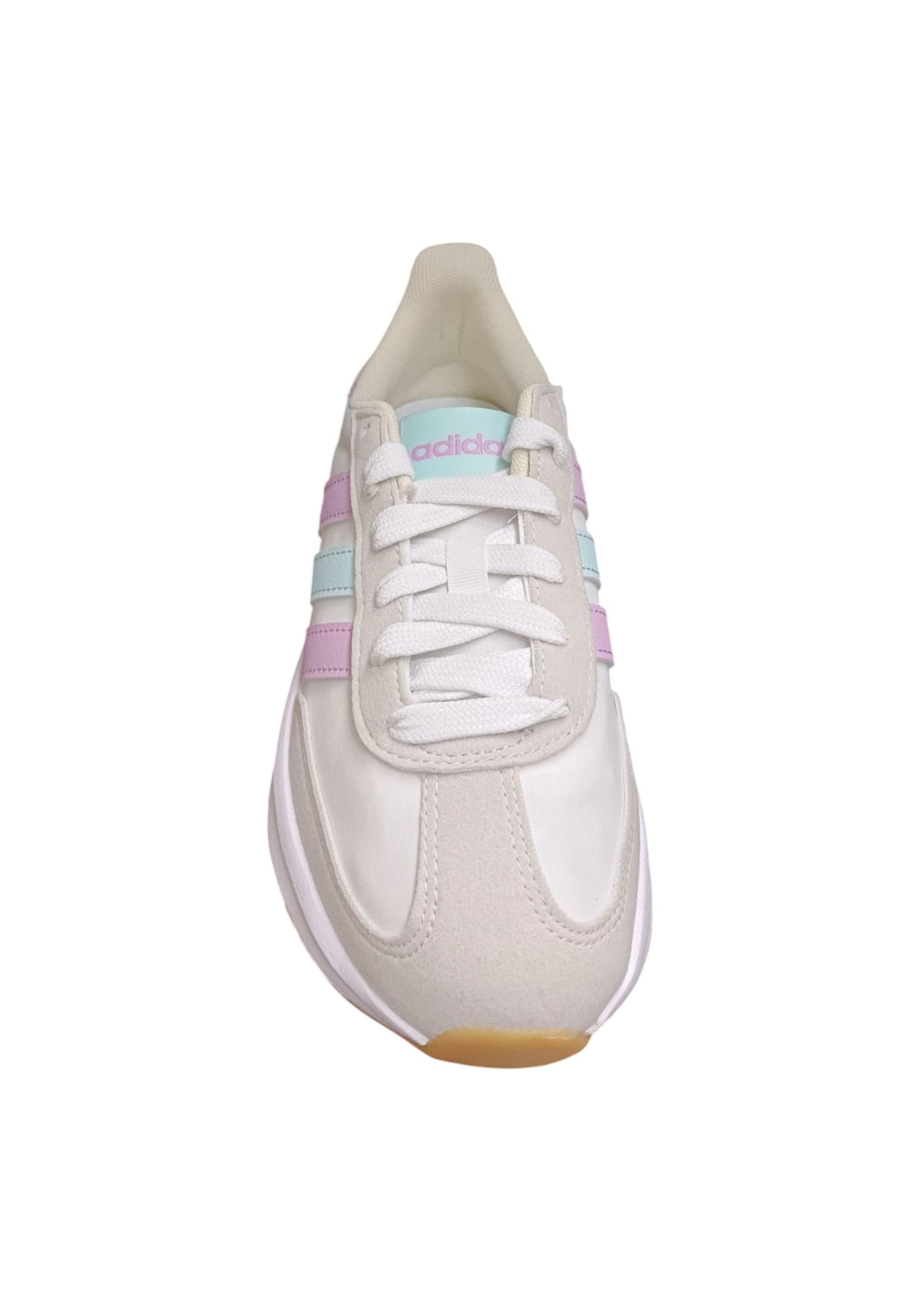 Scarpe sneakers Bambini e ragazzi adidas RUN70s bianco-grigio-fuxja-verde acqua laccio in Ballerine Scarpetteria Gica - Trani, commercioVirtuoso.it
