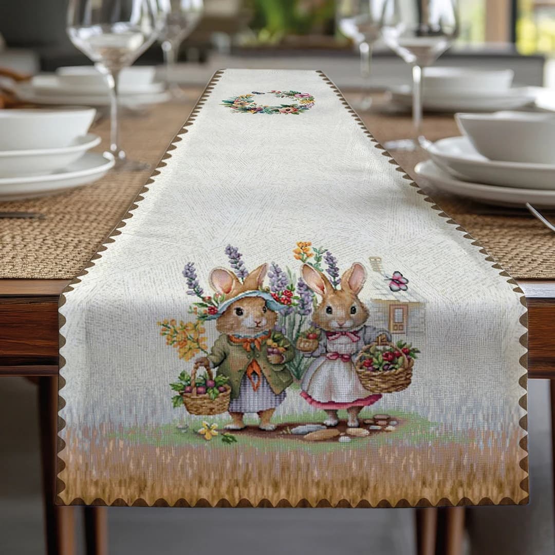 Runner pasquale in gobelin 45×140 cm – Dis. Pasqua 1 Vingi - 3