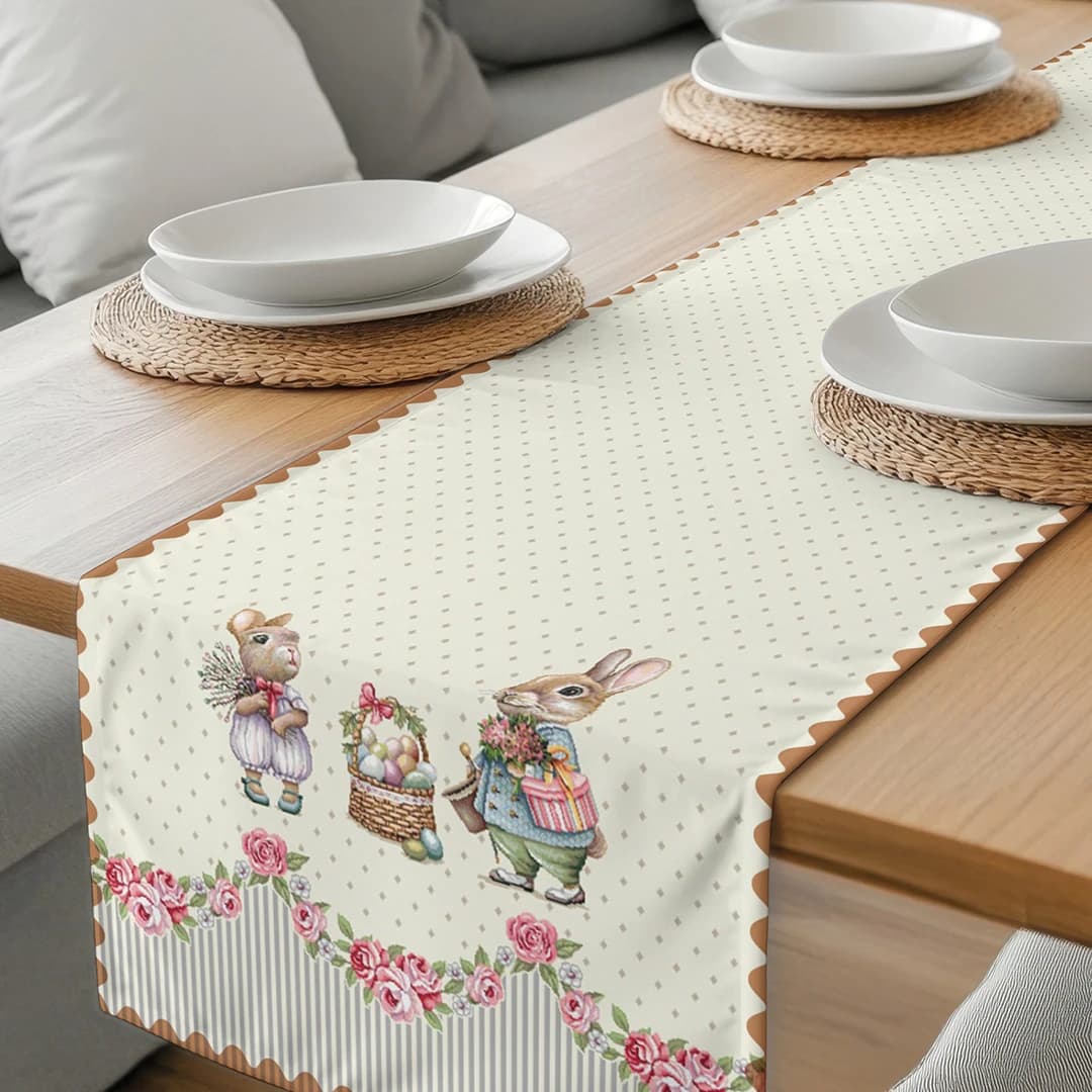 Runner pasquale in gobelin 45×140 cm – Dis. Pasqua 4 Vingi - 3