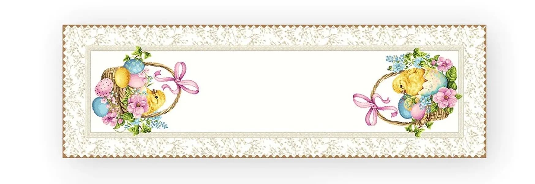 Runner pasquale in gobelin 45×140 cm – Dis. Pasqua 7 Vingi
