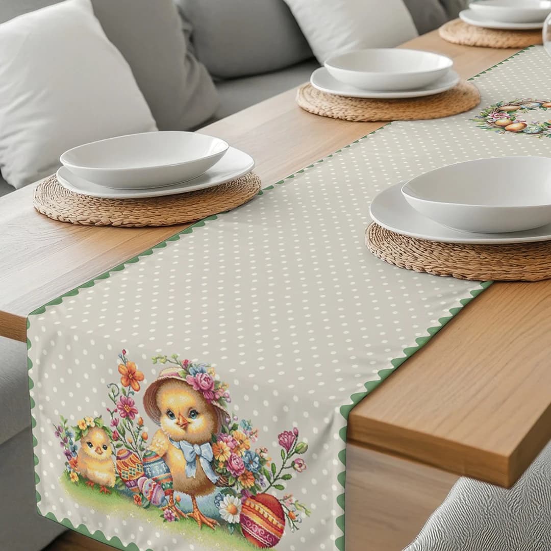 Runner pasquale in gobelin 45×140 cm – Dis. Pasqua 2 Vingi - 3