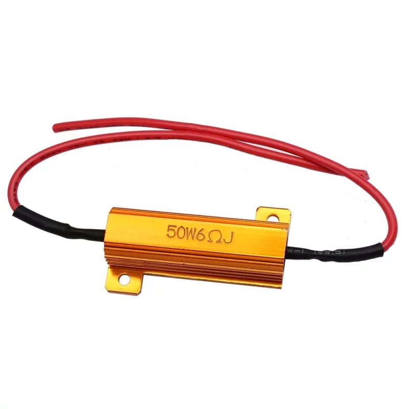 1 Resistenza Lampada No Spia Intermittenza LED 50W 6 Ohm Warning Canceller No Erro - 3