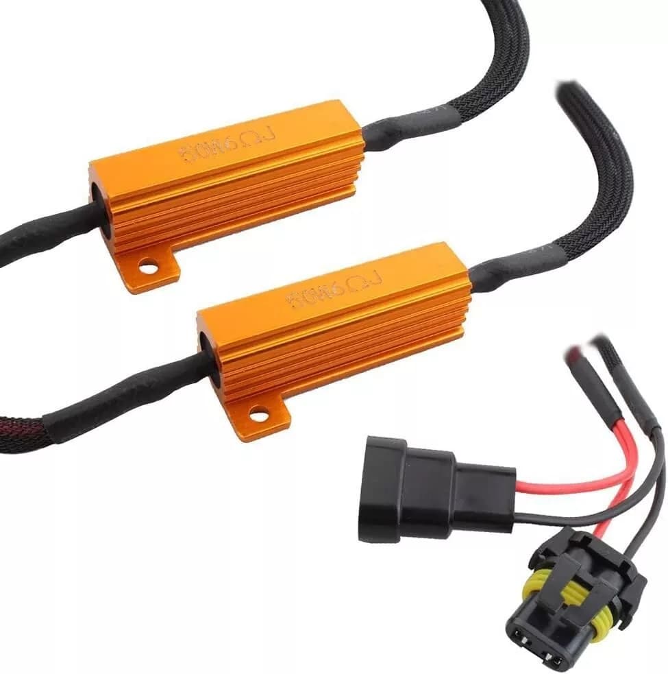 1 Filtro Resistenza LED H11-H8 12V Decodificatore 50W 6 OHM Canbus Cablaggio Resistenza Per Luci Auto - 4
