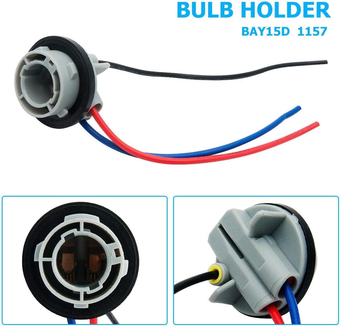 Ricambio Portalampada BAY15D P21/5W 12V Per Auto Cablaggio Compatibile Universale - 4