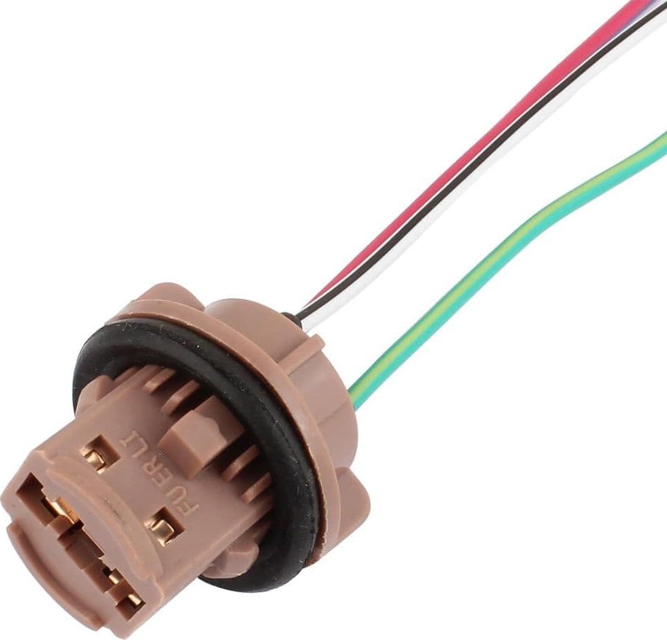 Portalampada Connettore T20 7443 W21/5 12V Ricambio Per Auto Compatibile Con Cablaggio - 4