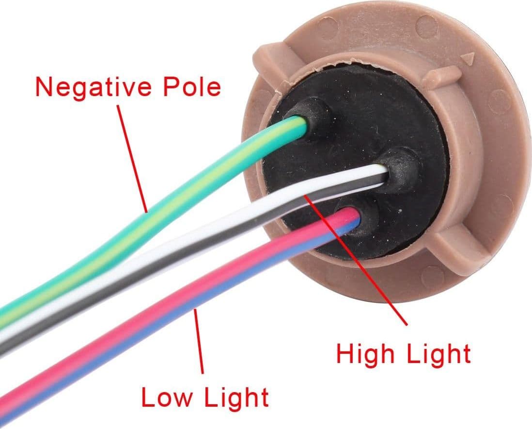 Portalampada Connettore T20 7443 W21/5 12V Ricambio Per Auto Compatibile Con Cablaggio - 3