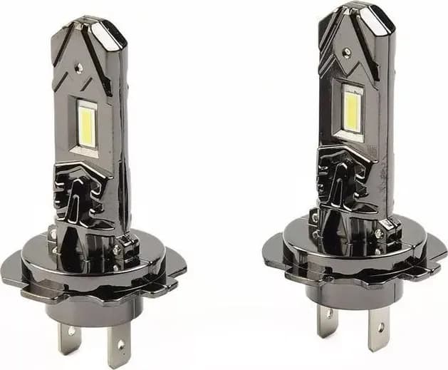 KIT LAMPADE H7 H18 1:1 LED PER AUTO 12V 50W 6000K FARI LAMPADINE MISURA ORIGINALE SUPERLUMINOSO FENDINEBBIA LUCI DIURNE