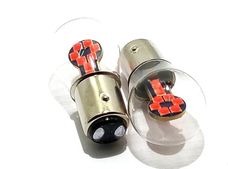 Lampada Led Stop Posizione ROSSO CANBUS No Error Auto12-24V Vetro BAY15D 1157 P21/5W - 2