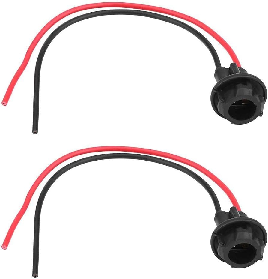 Supporto Cablaggio Portalampada T10 Tutto Vetro 5W 12V-24V Ricambio Gomma Auto Moto - 4