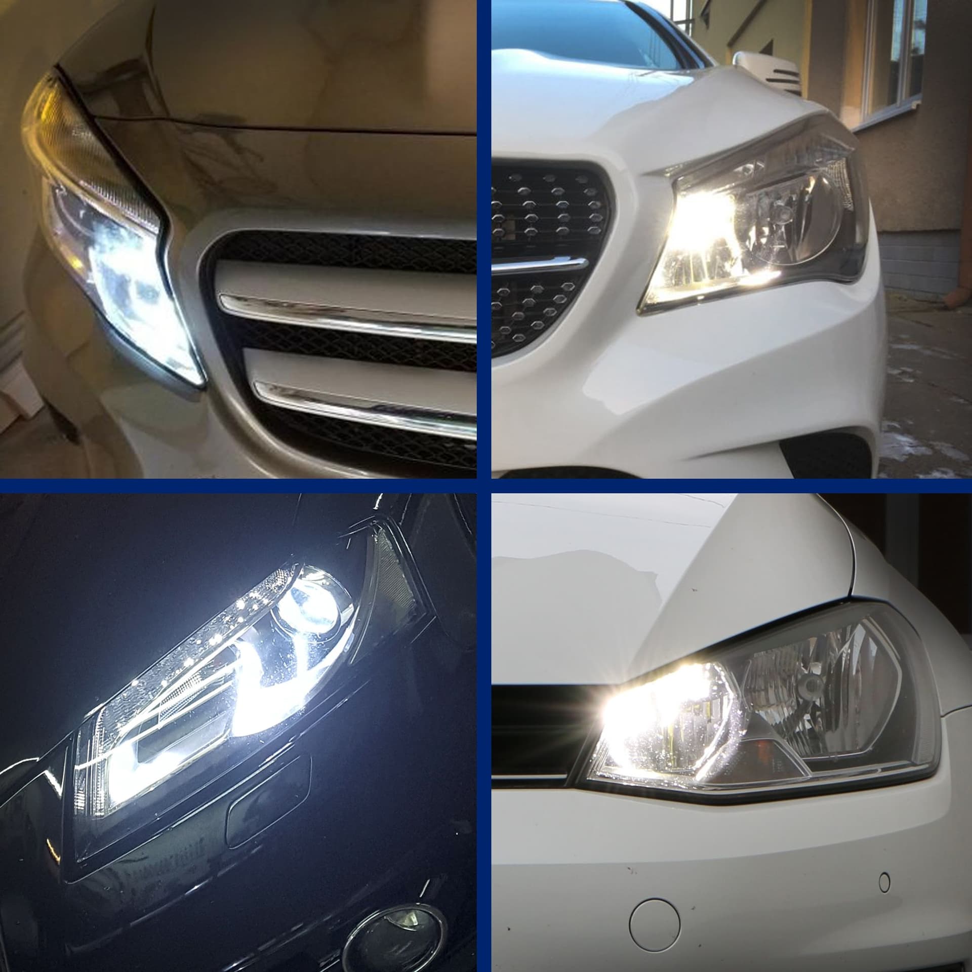 Coppia Luci Diurne Effetto LED P21W BA15S No Error per Volkswagen VW Passat CC - 3