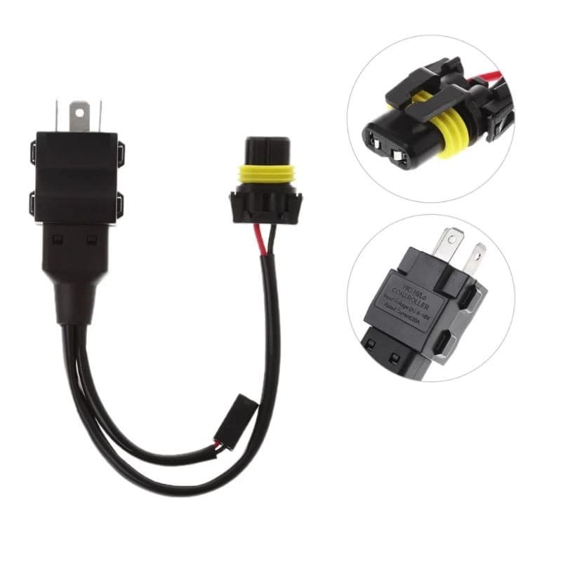 CABLAGGIO XENON H4/3 BIXENON SINGOLO INDIPENDENTE RELE' CONTROLLO 12V AUTO MOTO - 6