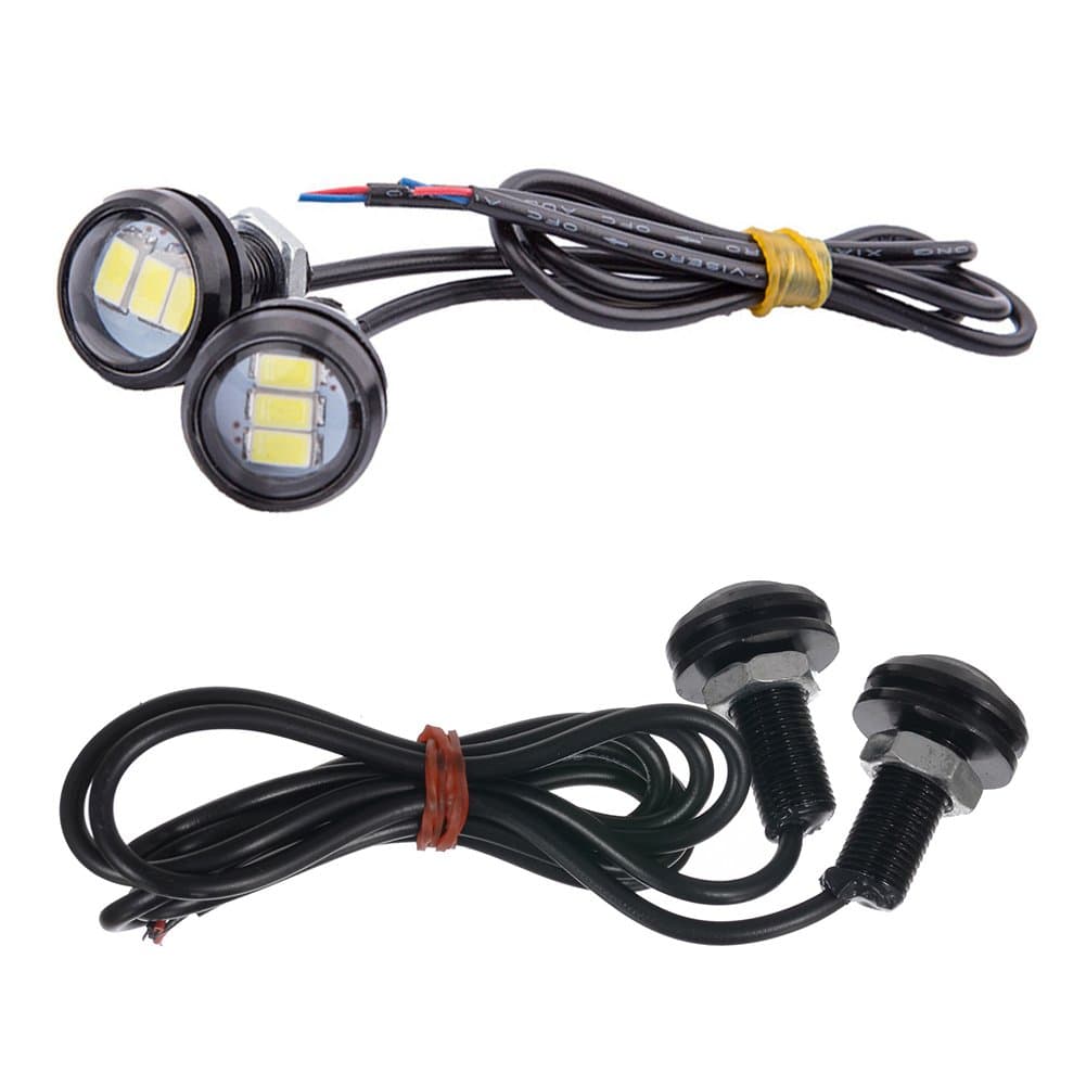 Eagle Eye Luci DRL Diurne Retromarcia Posizione Slim 3W LED auto moto 12V bianco 6000K - 5