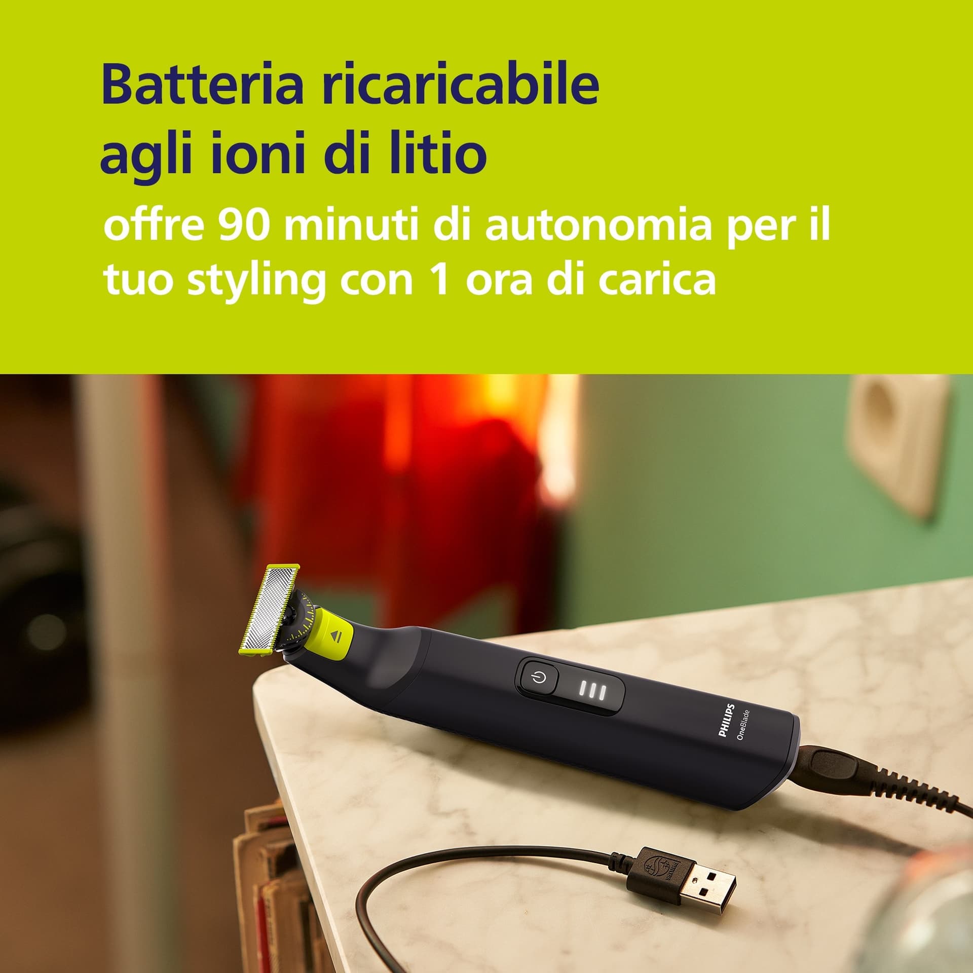 Philips Rasoio Elettrico OneBlade Pro QP6542/15 - 4