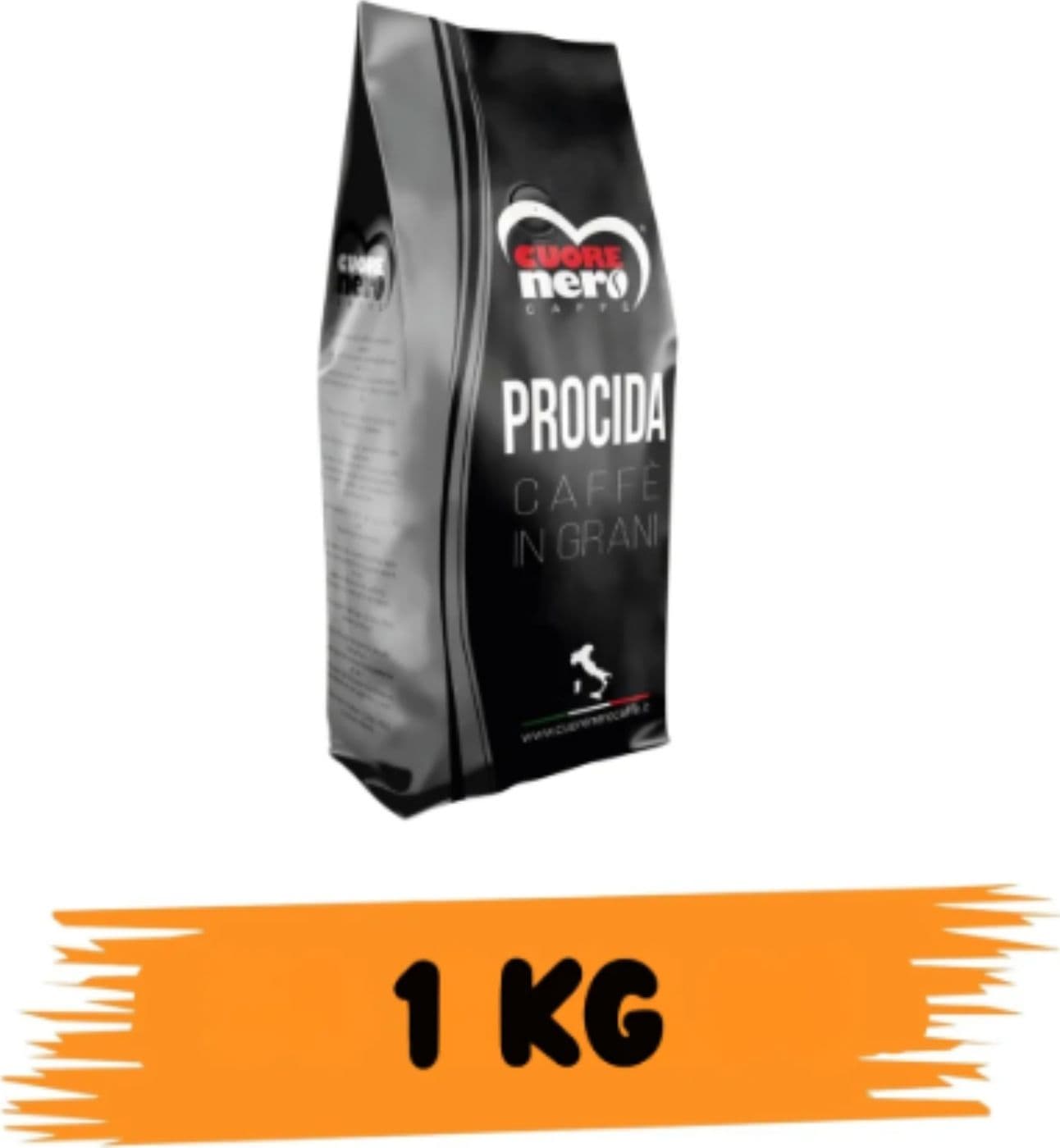SUPER PROMO - Cuore Nero Caffè In Grani Miscela Procida 1 kg