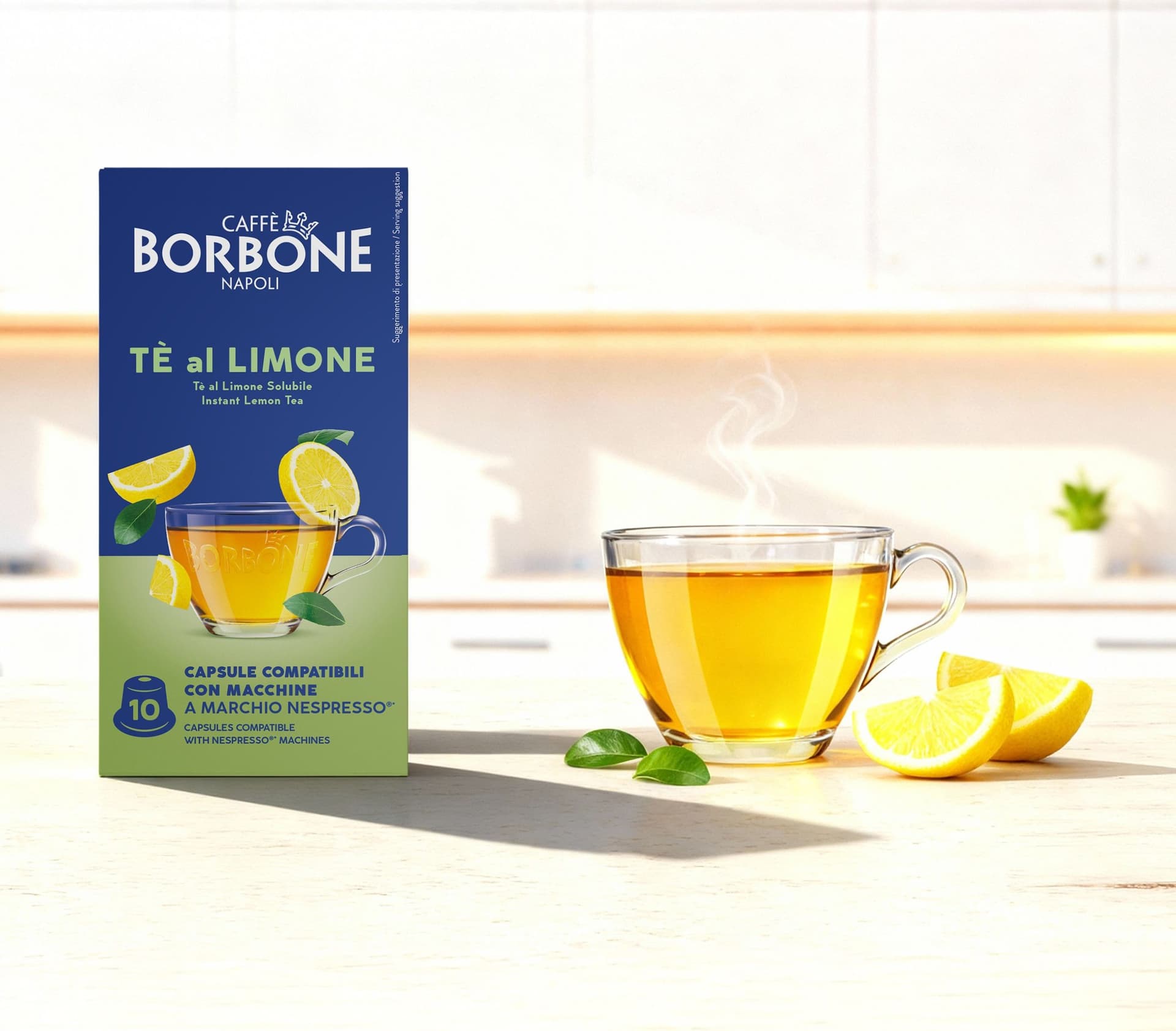 Caffe' Borbone Box Capsule Nespresso Infuso The al Limone - 3