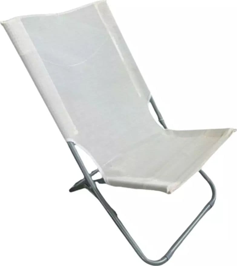 SPIAGGINA IN TEXTILENE CREMA PIEGHEVOLE SEDIA PER MARE CAMPEGGIO 57X47X72CM 281051 - 3