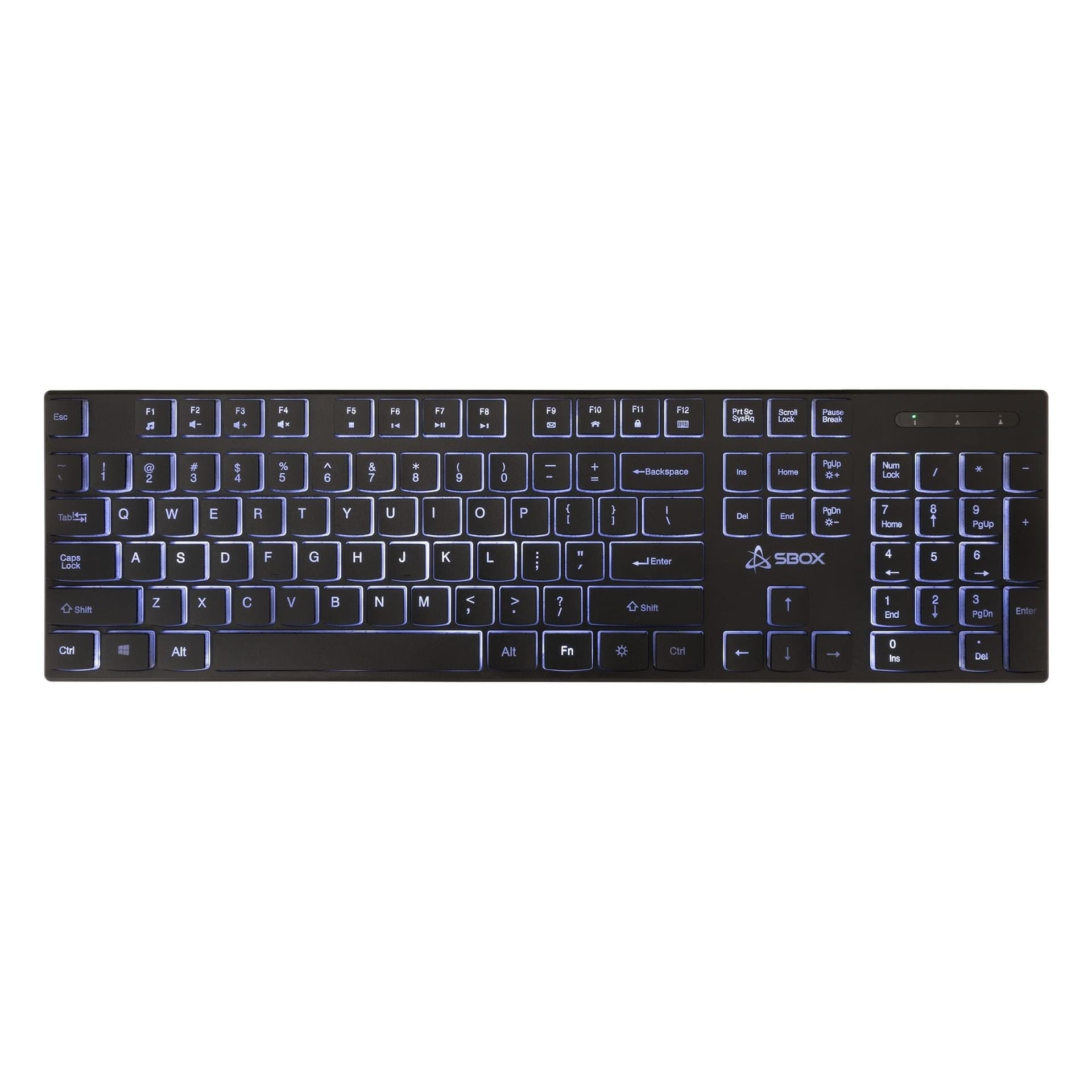 Tastiera 105 Tasti USB Layout Americano, colore Nero - 9
