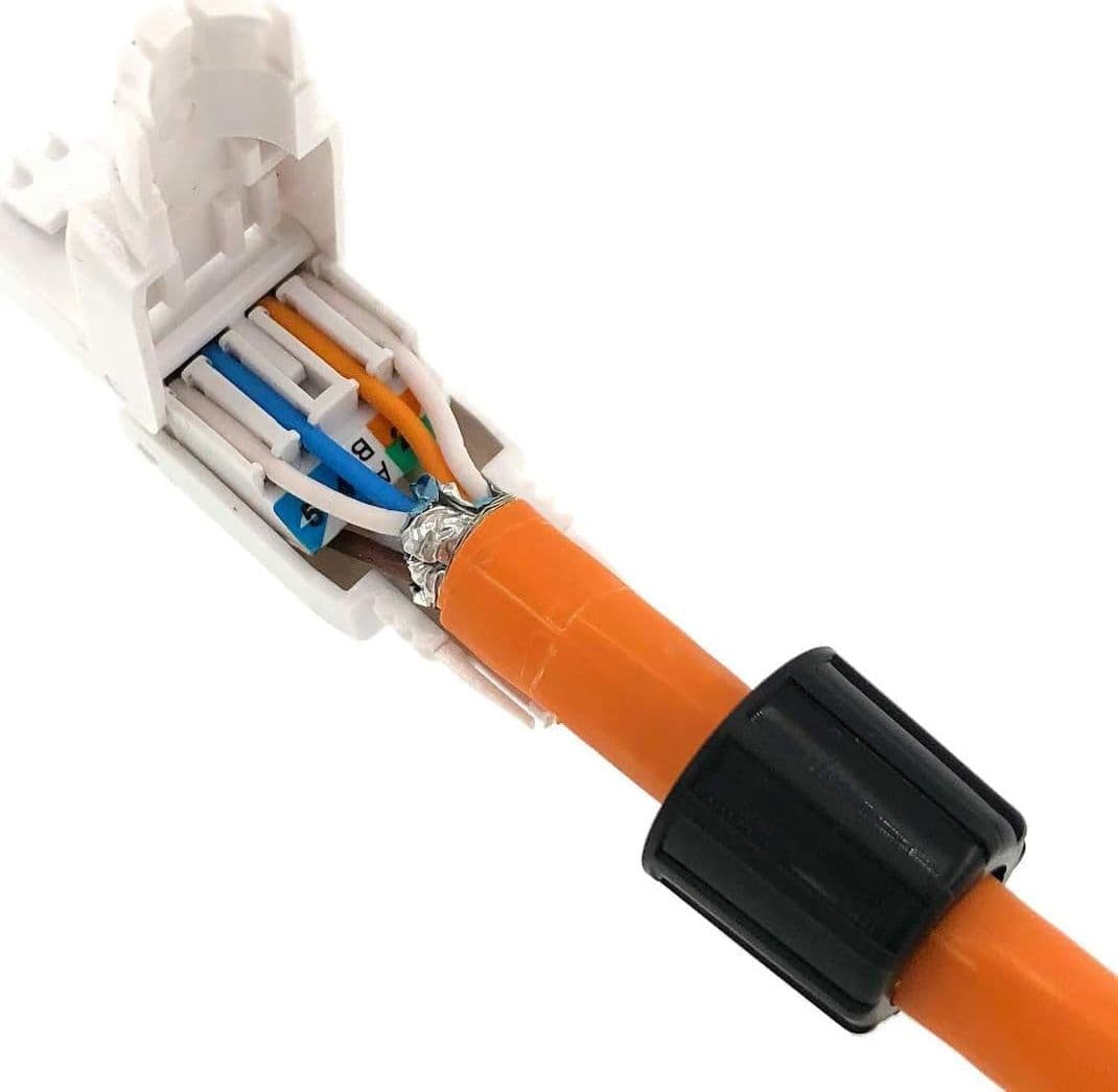 Plug Cat.6A RJ45 UTP Toolless con Copriconnettore - 8