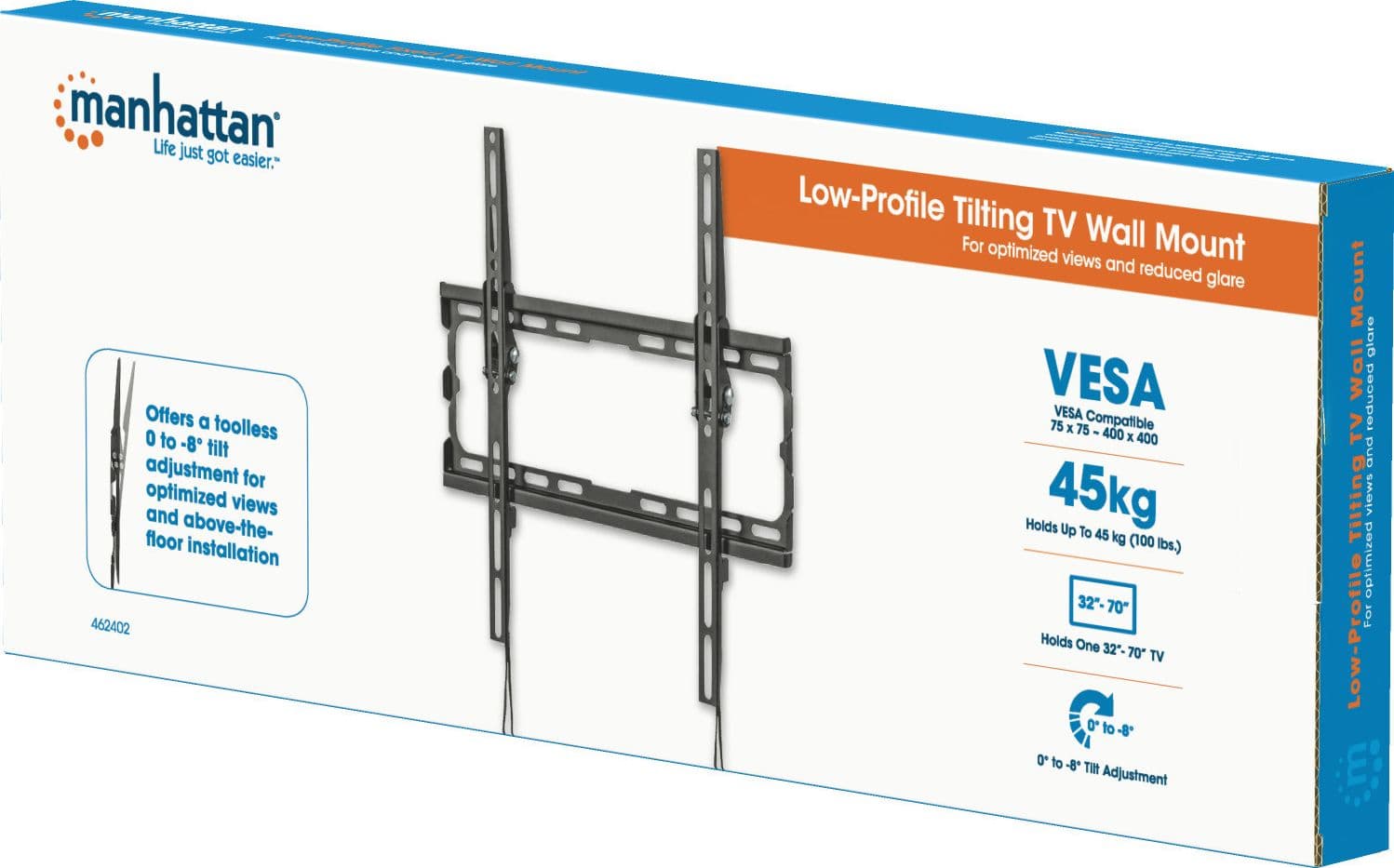 Supporto a Muro Inclinabile per TV LED 32-70'' a Basso Profilo - 10