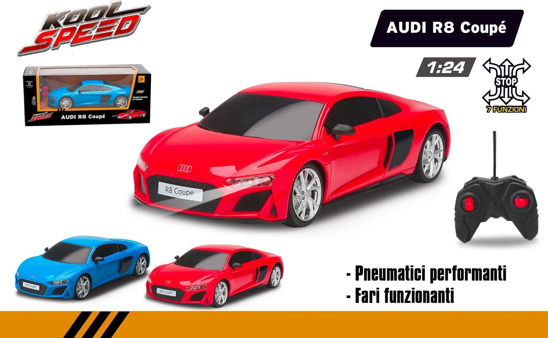 Audi R8 Coupe' R/C 1:24 - 2
