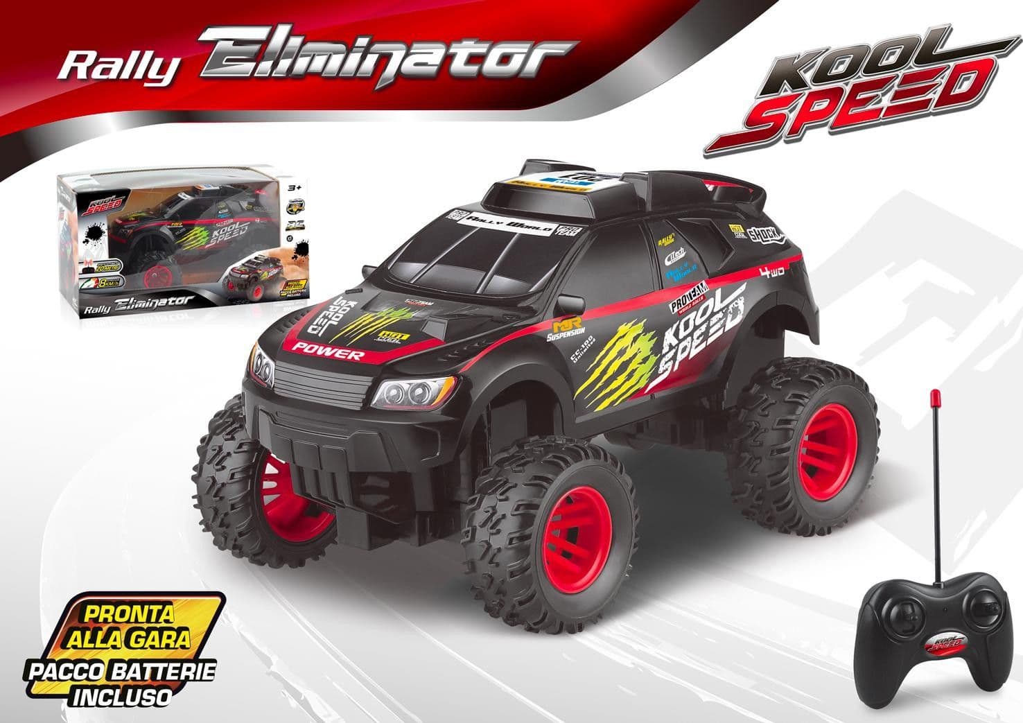 Auto Rally R/C 1:16 con Pack - 2