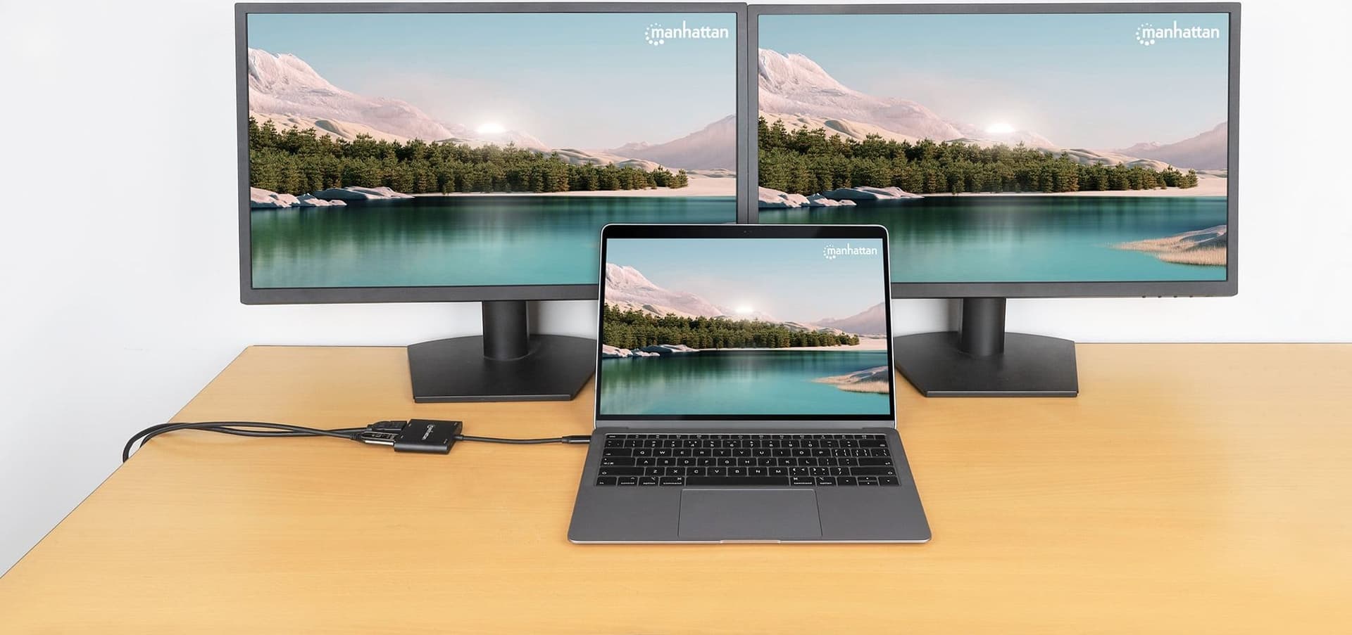 Adattatore USB-C&trade PD a Doppio Monitor HDMI per Laptop e Tablet - 16