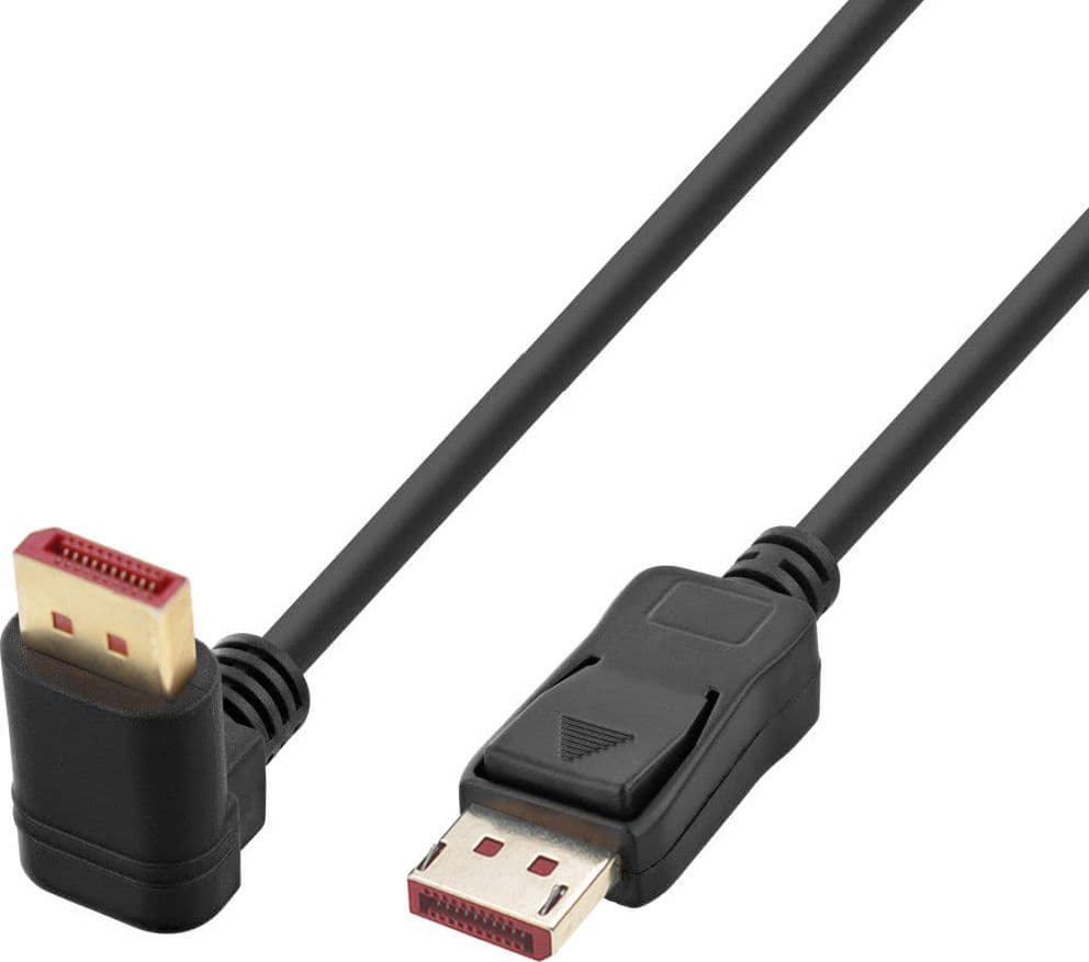 Cavo Audio/Video DisplayPort 1.4 8K M/M Angolato 90&deg 2m Nero - 14