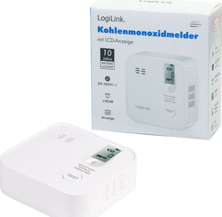 Rilevatore di Monossido di Carbonio 85 dB Batteria Litio Durata 10 anni - 8