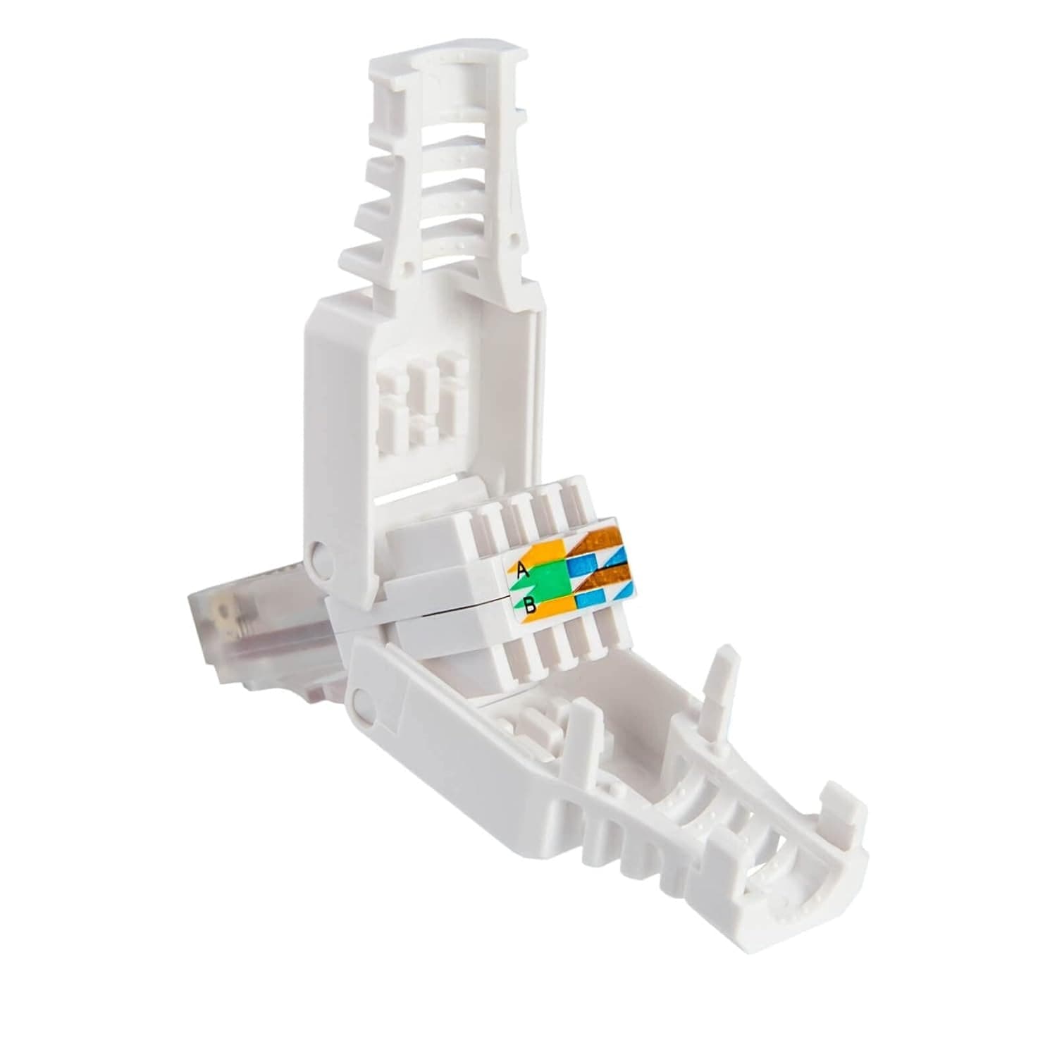 Plug Cat.6A RJ45 UTP Toolless con Copriconnettore - 11
