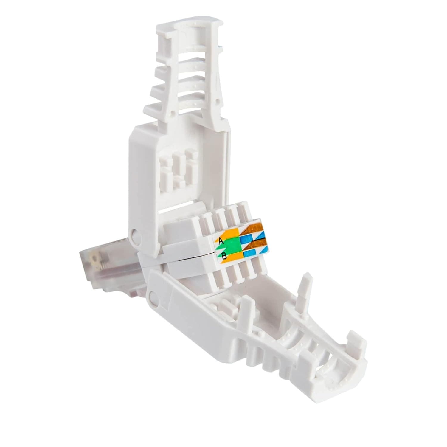 Plug Cat.6A RJ45 UTP Toolless con Copriconnettore - 10