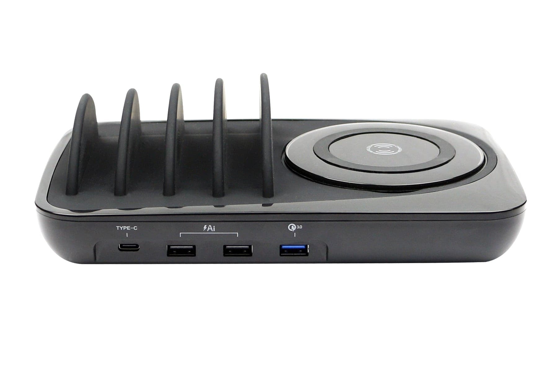 Docking Station USB 5 posti con Caricabatterie Wireless Removibile - 16