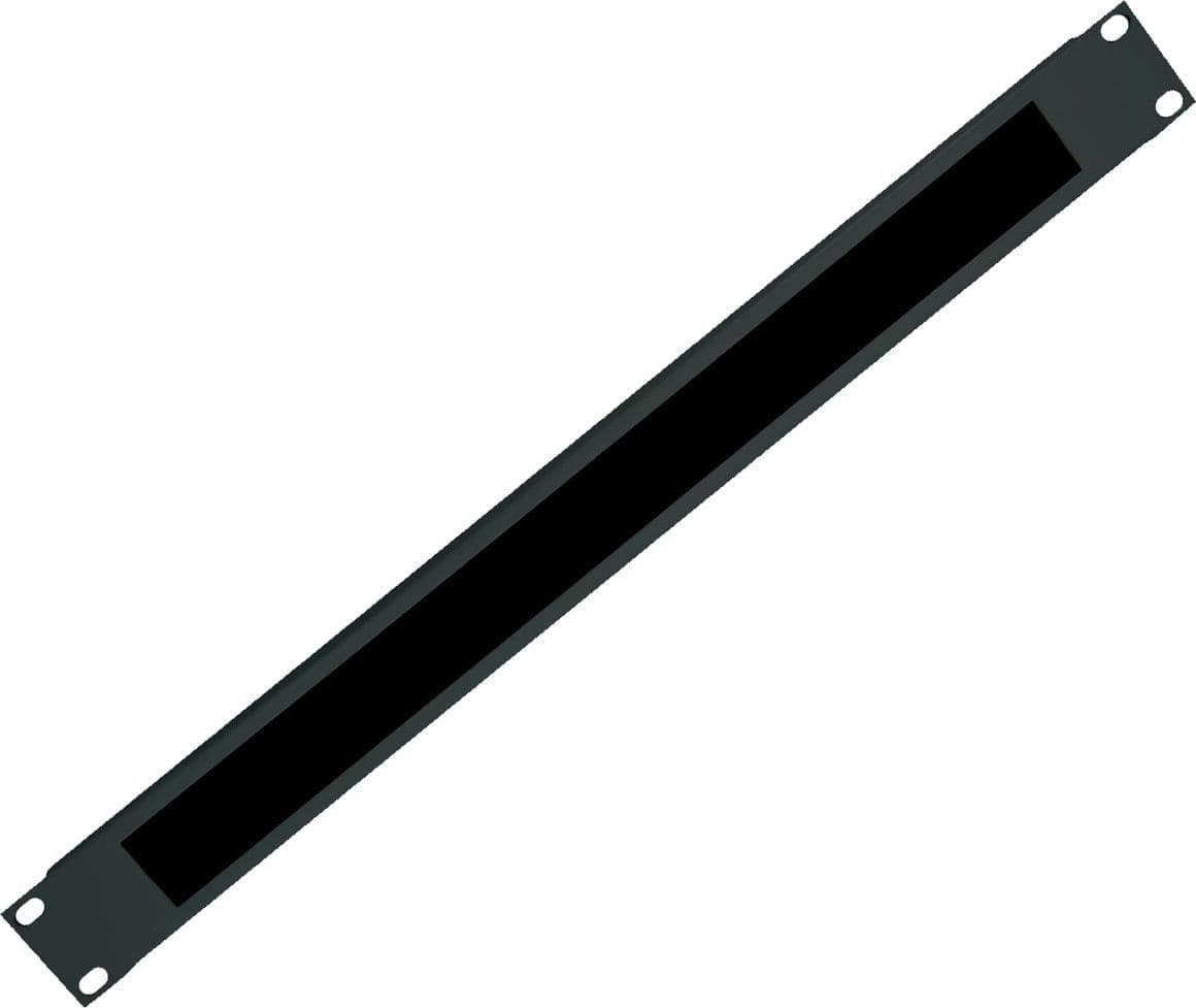 Pannello Passacavi 1U Forato con Spazzola Nero - 8