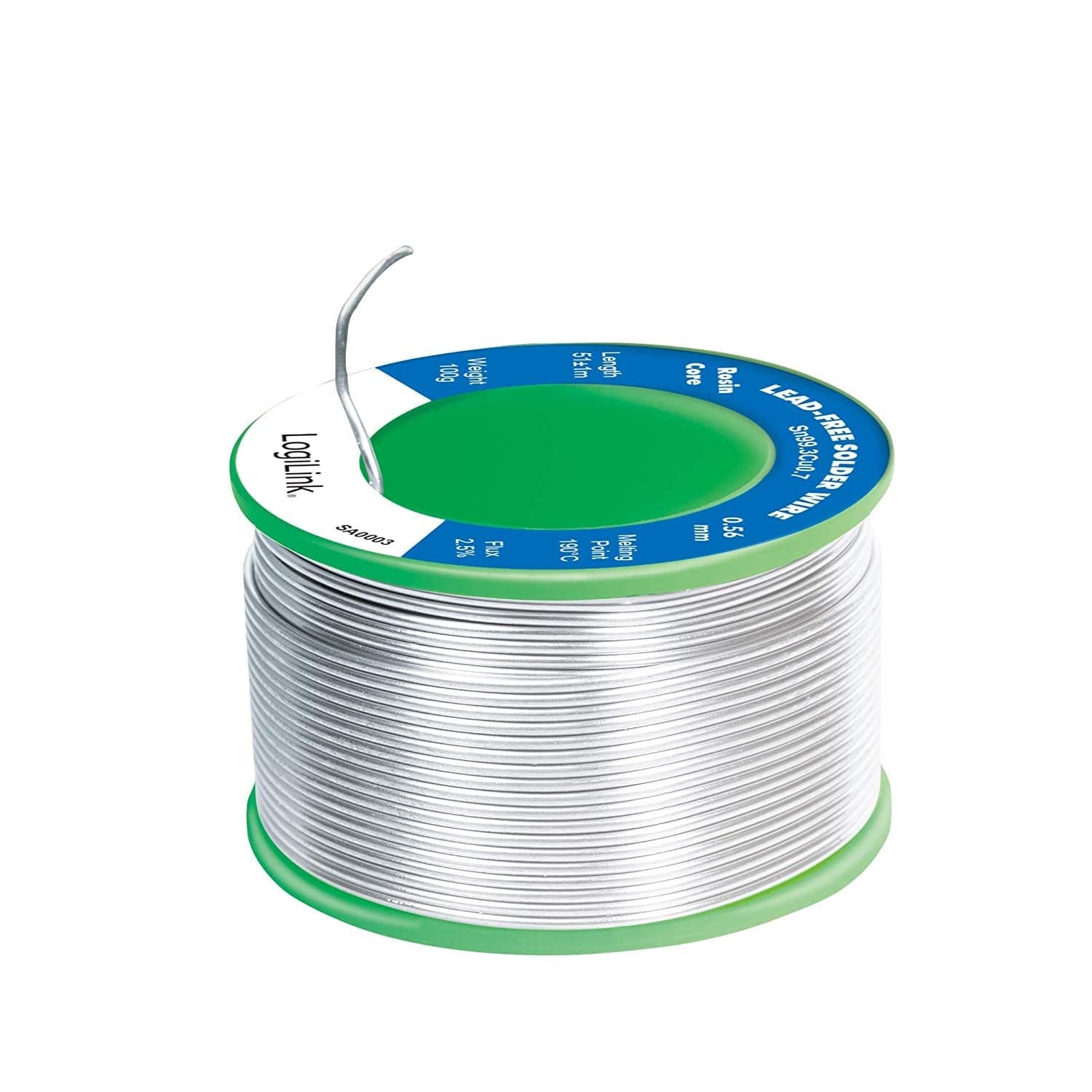 Stagno in Rotolo per Saldatura Senza Piombo Rame 0,7% &oslash 0,56 mm 100g - 7