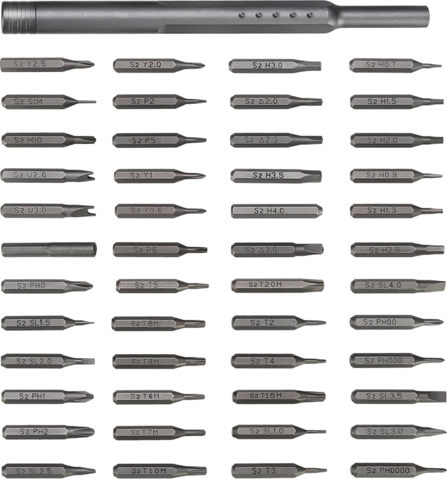 Set Astuccio in Alluminio Cacciavite di Precisione a 48 Punte Intercambiabili - 8