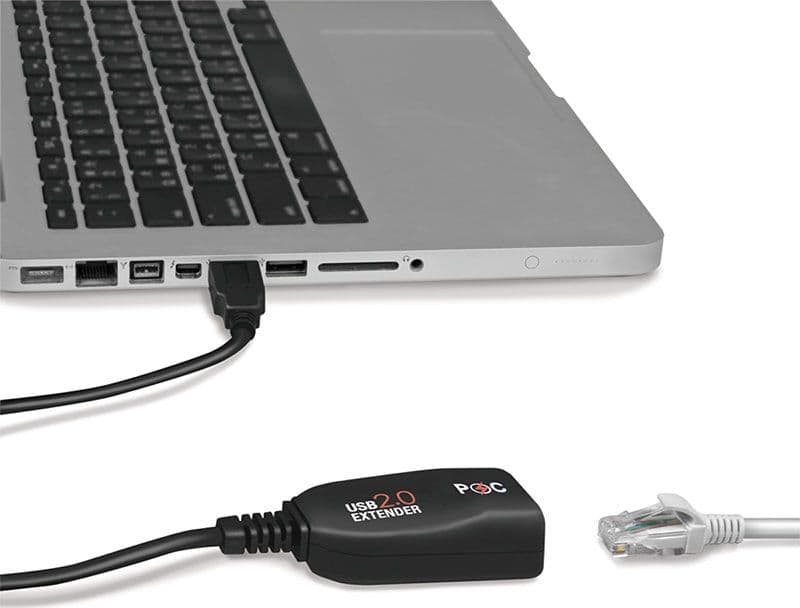 Extender USB Cat.5E Cat.6 fino a 50m, POC, Nero - 15