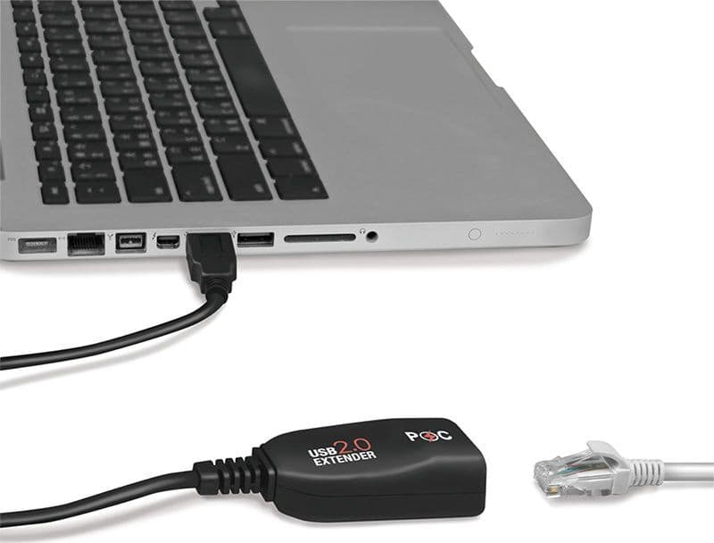 Extender USB Cat.5E Cat.6 fino a 50m, POC, Nero - 17