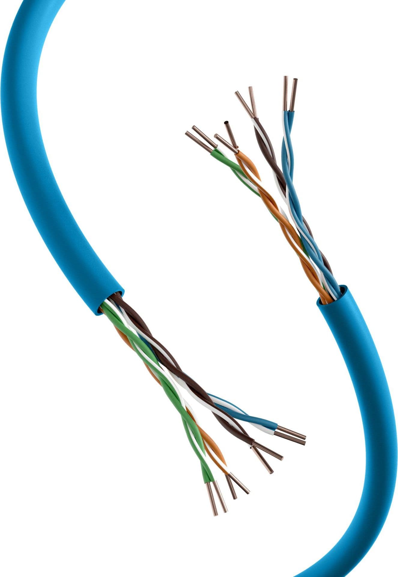 Matassa U/UTP Cavo Cat.6A Rame 500MHz B2ca 305m Rigido LSZH Blu - 13