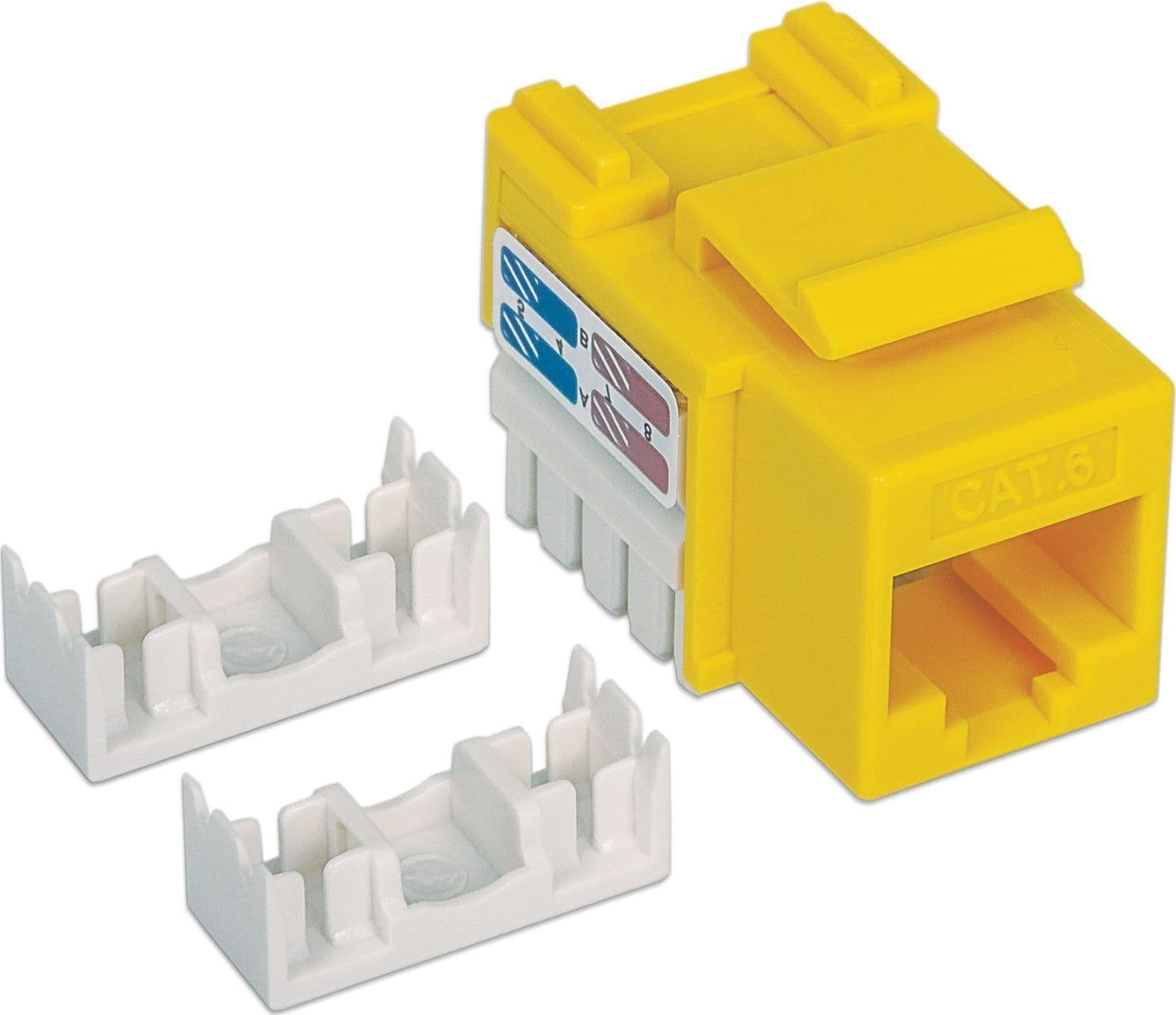 Frutto Keystone RJ45 Cat.6 UTP non schermato Giallo - 5