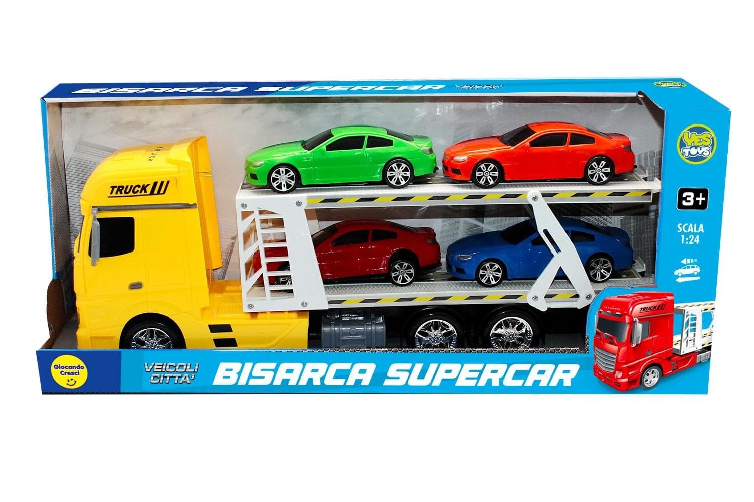 Camion bisarca con 4 auto Kidz Corner - 2